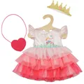 Produktbild: Puppenkleid ''Prinzessin Emily'' mit Herztasche und Krone, Gr. 35-45 cm