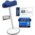 Produktbild: Vina Home® SH-01 Ergonomischer Bürohocker höhenverstellbar 58-83cm - Marineblau - Blau