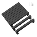 Produktbild: KEWUZY 10 Stück Möbelgriffe, Schwarz 160mm lochabstand Küchengriffe, Edelstahl Schubladengriffe mit Vierzig Schrauben, Schrankgriffe Türgriffe, Küche Quadrat Griffe (Schwarz, 160mm)