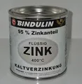 Produktbild: Flüssig - Zink Kaltverzinkung - Silber  Zinkfarbe Flüßigzink 250 ml   Bindulin