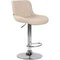 Produktbild: CLP Barhocker, Creme, Textil, 50x86x50 cm, Esszimmer, Barmöbel, Barhocker
