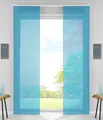 Produktbild: 2 x Schiebegardinen Flächenvorhänge Vorhang Gardinen HxB 245x60 cm Türkis
