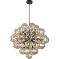 Produktbild: Led-Hängeleuchte Portofino, Schwarzchrom, Metall, Glas, 300 cm, RoHS, LED-Leuchtmittel austauschbar, Lampen & Leuchten, Innenbeleuchtung, Leuchten nach Räumen, Esstischlampen