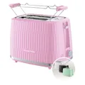 Produktbild: Russell Hobbs Toaster [für 2 Scheiben] Eden (6 Bräunungsstufen, Hebefunktion, Auftau-, Aufwärm- & Stoppfunktion, Krümelschublade, Brötchenaufsatz, Himbeere) 27372-56