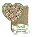 Produktbild: MeineHennen KÖRNER-VITAL EXZELLENT 15 kg - Premium Hühnerfutter, naturbelassene Körnermischung mit Hirse, Buchweizen & Sonnenblumenkernen für Rasse- & Zwerghühner