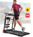 Produktbild: Hop-Sport HS-1200LB Soul - 3in1 Laufband für zuhause inkl. Massagegerät und Sit-Up Station - Laufband klappbar mit LCD-Display, App-Steuerung, 15 Programmen und max. Geschwindigkeit 14km/h