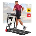 Produktbild: Hop-Sport - Elektrisches Laufband Soul mit Massagegerät, Trainingscomputer & Bluetooth, Klappbar, Fitnessgeräte für Zuhause, 14 km/h Höchstgeschwindigkeit, Max. Belastbarkeit 130 kg