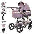 Produktbild: Daliya® BAMBIMO 2in1 Kinderwagen & Buggy (Rose - Rahmen G)