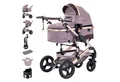 Produktbild: Daliya® Kombi-Kinderwagen BAMBIMO 2in1 Kinderwagen & Buggy, Babywanne und Sportsitz, Alu-Rahmen, (Grundausstattung für Babys, 9-tlg), Großer Einkaufskorb, Federung, weiche Matratze, Belüftungssystem