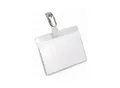 Produktbild: DURABLE Namensschilder mit Clip-Befestigung, HxB 60 x 90 mm, Tasche offen, VE 50 Stk