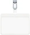 Produktbild: Durable 8106 19 Namensschild mit drehbarem Clip, transparent, 90 x 60 mm, 25 Stü