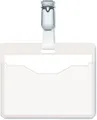 Produktbild: Durable Namensschild (mit Clip, 60 x 90 mm, Kunststoff)  21 Stück transp. 810619