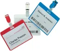 Produktbild: 25 DURABLE Namensschild, oben offen, mit Clip, transparent