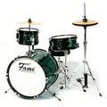 Produktbild: 3 PC Jr Drumset Grün, Kinderschlagzeug, Bass Drum, Tom, Snare, Hardware, 3-9
