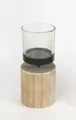 Produktbild: TrendLine Windlicht Holz 19 cm  Kerzenhalter