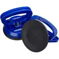 Produktbild: Relaxdays - Saugheber 2er Set, Transport von Scheiben, Fliesen & Platten, Glasheber bis 45 kg, Saughalter ø 12 cm, blau