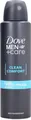 Produktbild: 8712561254595 Dove Men Clean Comfort Antitranspirant Spray 150 ml Unilever