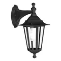 Produktbild: EGLO Außen-Wandlampe Laterna 4, 1 flammige Außenleuchte, Wandleuchte hängend aus Aluguss und Glas, Schwarz, E27 Fassung, IP44