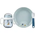 Produktbild: Mepal - Baby 3er Geschirrset Mio - Inklusive auslaufsicherem Trinkbecher, Lernteller & Lernlöffel - Spülmaschinengeeignet & BPA frei - 3er Set - Sai