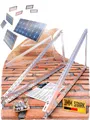 Produktbild: Lichtblicker Balkonkraftwerk 118cm 3mm Stark. 2x Solarmodule. Wand Balkon Flachdach, (Für 2 Stück Photovoltaikmodule, Länge 118cm - Stärke 3mm, witterungsbeständiges stabiles Aluminium, Edelstahlschrauben)