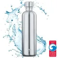 Produktbild: MATE OF STEEL - Flipper - 0.75L Edelstahl-Flasche - Silber