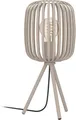 Produktbild: EGLO Tischleuchte Tischleuchte ROMAZZINA, exkl. E27, Stahl, Tischlampe, Ein-/Ausschalter, ohne Leuchtmittel, Stativ Nachtischlampe, 20x 20x43,5cm, Dreibein, Deko Schlafzimmer
