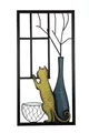 Produktbild: Wandrelief Wandbild Dekoration Katze aus Fenster 80 cm