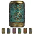 Produktbild: Aroma Diffusor Metall 100 ml 7 Farben Nachtlicht Vintage Gold