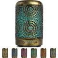 Produktbild: Metall Aroma Diffuser 100ml, Vintage Gold, Automatische Abschaltung, 7 Farben...