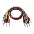 Produktbild: DAP Patch Kabel Jack Mono 60cm, gerade Stecker, Set mit 6 Farben