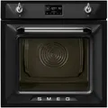 Produktbild: Smeg Einbaubackofen Victoria, Schwarz, Metall, Glas, A+, 59.7x59.2x54.8 cm, Made in Italy, Türverriegelung, Digitaldisplay, Kühlgebläse, Vollglas-Innentür, Backofenbeleuchtung, Pyrolyse-Selbstreinigung, automatische Dampfzufuhr, Kerntemperatursensor, Küchen, Küchenelektrogeräte, Backöfen