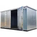 Produktbild: LagercontainerXXL 3m Lagercontainer mit Doppeltür auf der Langen Seite Voll Verzinkt 2,95x2,14x2,09