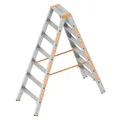 Produktbild: Layher Stufenstehleiter Topic 1043 Doppelleiter Aluleiter Bockleiter
