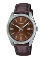 Produktbild: Casio MTP-1302PL-5AVEF Herrenuhr Lederband braun Ø38,5mm