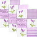 Produktbild: Kracht Geschirrtuch 3er-Pack Halbleinen Lavendel Größe 50x70 cm