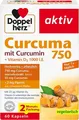 Produktbild: Doppelherz Curcuma 750 Kapseln Curcumin Vitamin D Immunsystem 60 Stück 53,4g