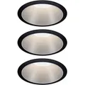 Produktbild: Paulmann 93408 Cole Coin Einbauleuchte 3er Set LED 18 W Schwarz, Silber