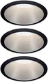 Produktbild: Paulmann 93408 Cole Coin Einbauleuchte 3er Set LED 18W Schwarz, Silber