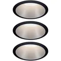 Produktbild: Paulmann 93408 Cole Coin Einbauleuchte 3er Set  LED  18 W Schwarz, Silber