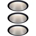 Produktbild: Paulmann 93408 Cole Coin Einbauleuchte 3er Set LED 18 W Schwarz, Silber