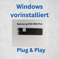 Produktbild: SSD Festplatte Samsung 990 Pro Basic windows vorinstalliert