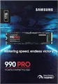 Produktbild: Samsung 990 PRO NVMe SSD 1 TB M.2/PCIe 4.0 TLC7.450 MB/s Neu original versiegelt