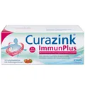 Produktbild: Curazink® ImmunPlus – Veganes Nahrungsergänzungsmittel zur Unterstützung des Immunsystems, Zinkcitrat