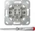 Produktbild: GIRA 310700, Wippschalter, Chrom, Grau, Wand, LED, 240 V, 10 A