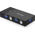 Produktbild: Ugreen 30357 KVM Switch Box 2-port VGA Video Adapter 2 in 1 (black) (30357)