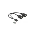 Produktbild: USB Kabel Pin Header Buchse > 2 x USB 2.0 Typ-A Buchse 20 cm