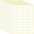 Produktbild: 600 Stück Etiketten Selbstklebend, 38 x 19 mm Universal Klebeetiketten Adressetiketten Haushaltsetiketten Tiefkühletiketten für Büro Küche und Marmelade