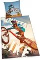 Produktbild: Mountainbike Bettwäsche glatt Herding Fahrrad BMX 100 % Baumwolle 135 x 200 cm