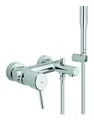 Produktbild: Grohe Wannenarmatur Concetto Einhand-Wannenbatterie mit Brausegarnitur - Chrom