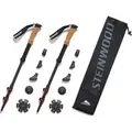 Produktbild: Steinwood Premium Carbon Wanderstöcke Teleskop - Trekkingstöcke Damen & Herren - Wanderstock Carbon Ultraleicht mit Kork-Griff und Gummipuffer Set